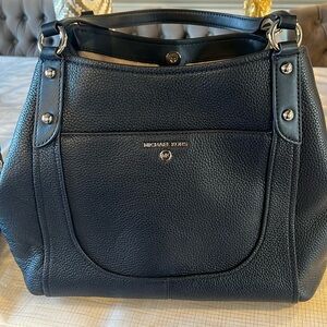 navy blue MK purse